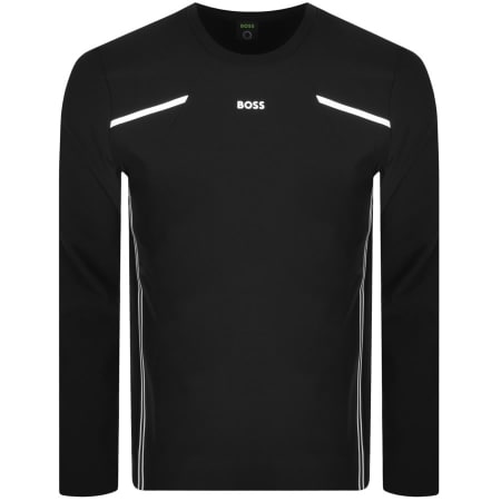 Product Image for BOSS Salbo Gym Crew Neck Sweatshirt Black