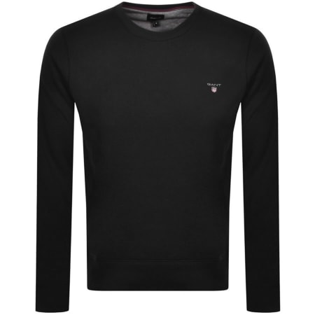 Product Image for Gant Crew Neck Logo Sweatshirt Black
