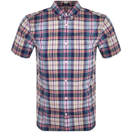 Product Image for Gant Check Short Sleeve Shirt Navy