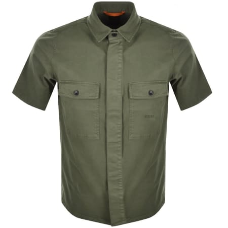 Product Image for BOSS Lockino Short Sleeved Shirt Khaki