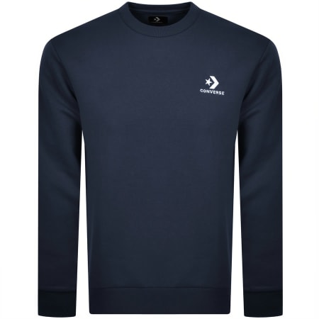 Product Image for Converse Star Chevron Logo Sweatshirt Navy