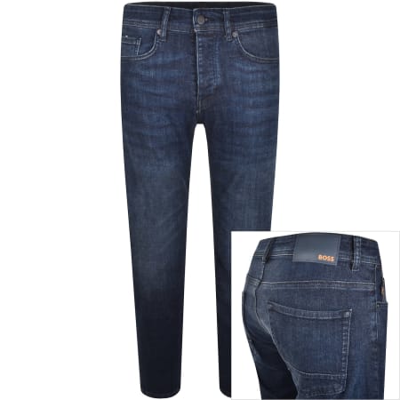 Product Image for BOSS Taber Tapered Fit Jeans Navy