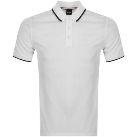Product Image for BOSS Parlay 145 Short Sleeve Polo T Shirt White