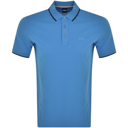Product Image for BOSS Parlay 145 Short Sleeve Polo T Shirt Blue