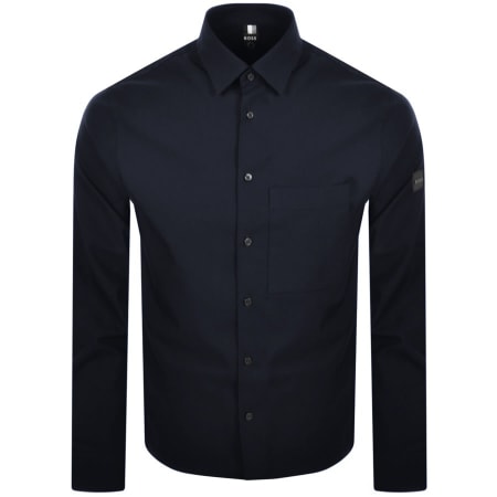 Product Image for BOSS Newt Long Sleeve Shirt Navy