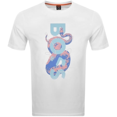 Product Image for BOSS Thinking 6 Logo T Shirt White