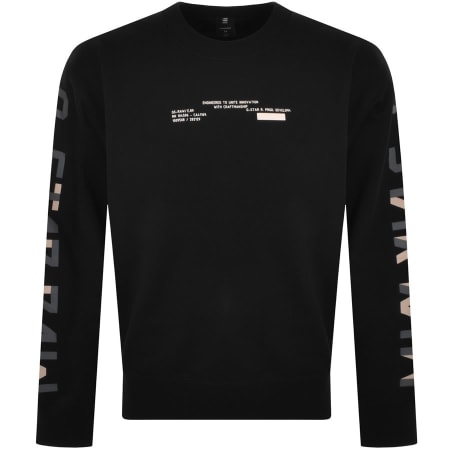 Product Image for G Star Raw Loose Crew Neck Sweatshirt Black