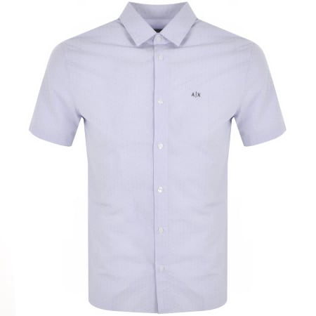 Product Image for Armani Exchange Short Sleeved Shirt Blue
