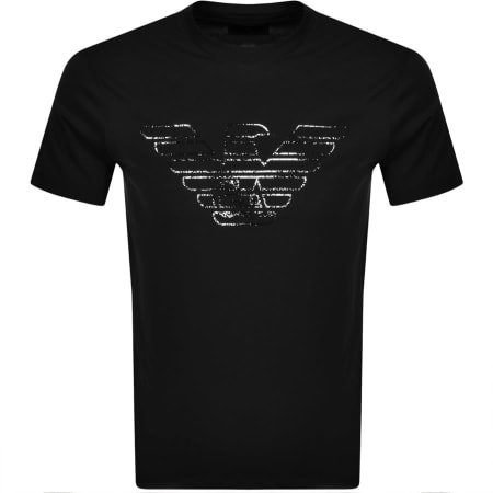 Product Image for Emporio Armani Crew Neck Logo T Shirt Black