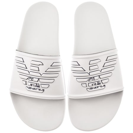 Product Image for Emporio Armani Logo Sliders White