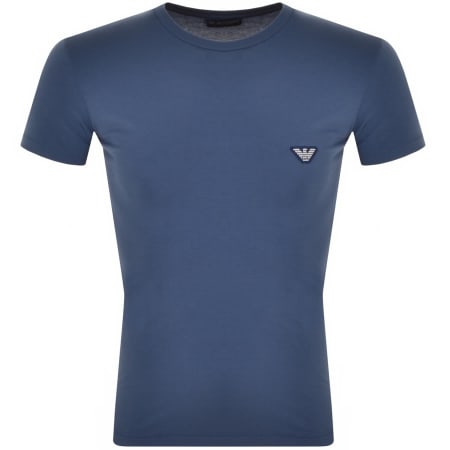 Product Image for Emporio Armani Lounge Crew Neck T Shirt Blue