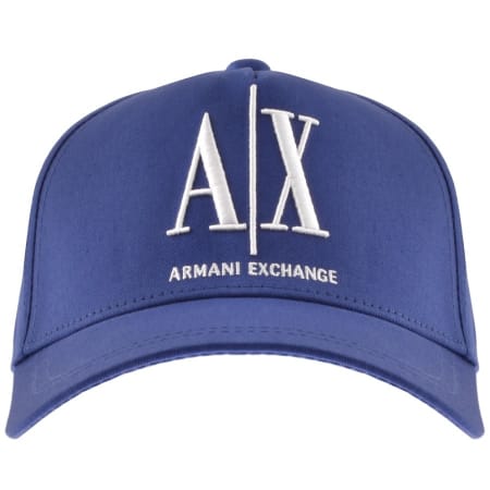 Product Image for Armani Exchange logo Baseball Cap Blue