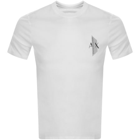 Product Image for Armani Exchange Crew Neck Logo T Shirt White