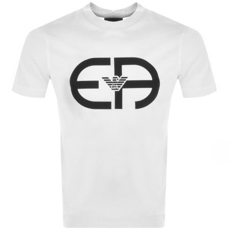 Product Image for Emporio Armani Crew Neck Logo T Shirt White