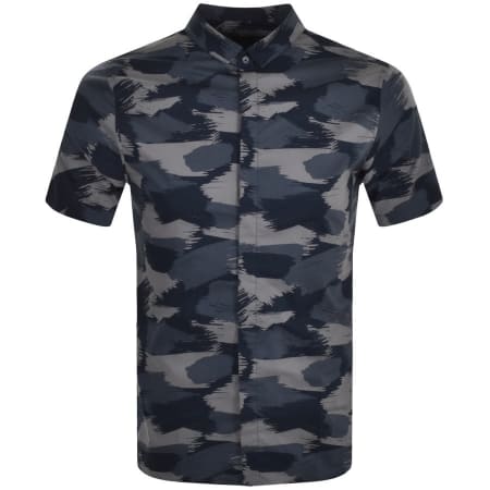 Product Image for Armani Exchange Camicia Short Sleeved Shirt Navy