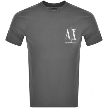 Product Image for Armani Exchange Crew Neck Logo T Shirt Grey