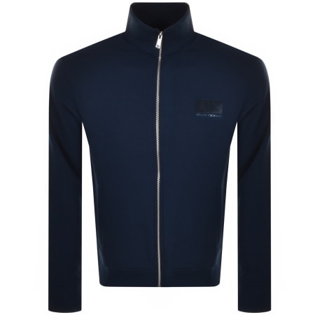 Product Image for Armani Exchange Full Zip Logo Sweatshirt Navy