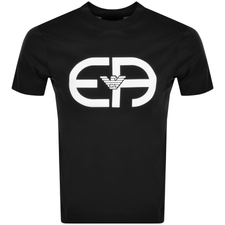 Product Image for Emporio Armani Crew Neck Logo T Shirt Navy