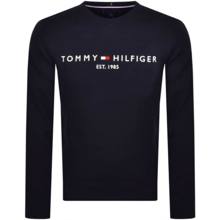 Product Image for Tommy Hilfiger Logo Sweatshirt Navy