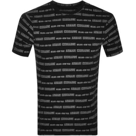 Product Image for Armani Exchange Crew Neck Logo T Shirt Black