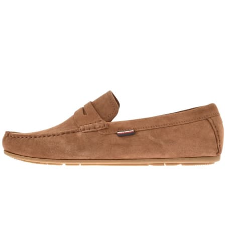 Product Image for Tommy Hilfiger Classic Suede Driver Shoes Brown