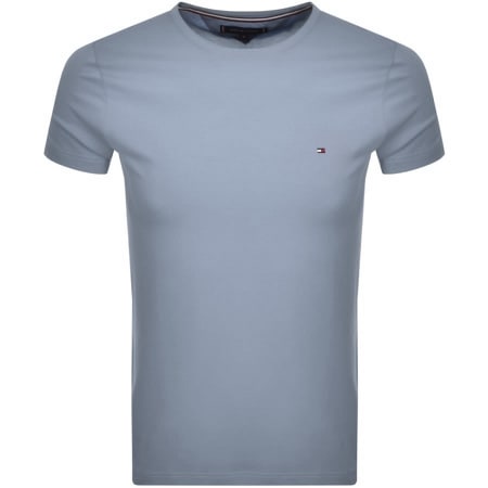 Product Image for Tommy Hilfiger Stretch Logo T Shirt Blue