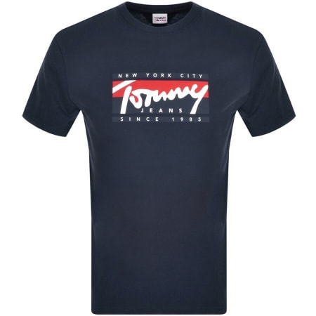 Product Image for Tommy Jeans Logo T Shirt Navy