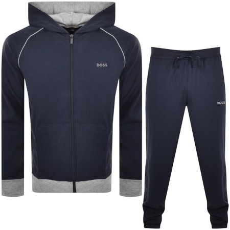 Product Image for BOSS Bodywear Lounge Full Zip Tracksuit Navy