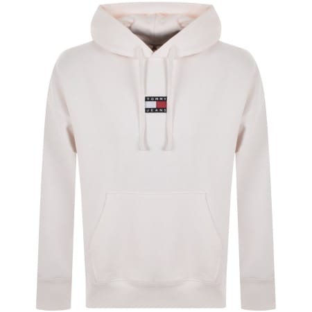 Product Image for Tommy Jeans Logo Badge Hoodie White