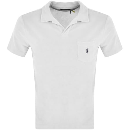 Product Image for Ralph Lauren Slim Fit Terry Polo T Shirt White