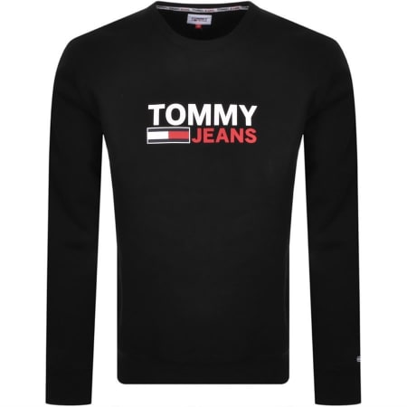 Product Image for Tommy Jeans Corp Logo Sweatshirt Black