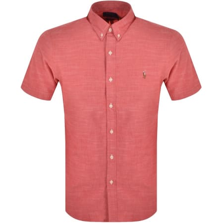 Product Image for Ralph Lauren Slim Short Sleeve Shirt Red