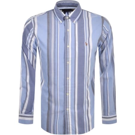 Product Image for Ralph Lauren Long Sleeve Stripe Shirt Blue