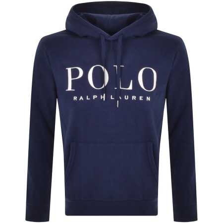 Product Image for Ralph Lauren Pullover Logo Hoodie Navy