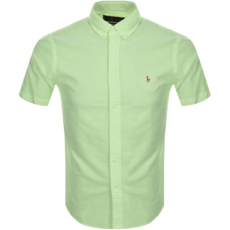 Product Image for Ralph Lauren Oxford Slim Short Sleeve Shirt Green