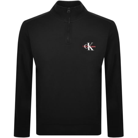 Product Image for Calvin Klein Jeans Half Zip Sweatshirt Black