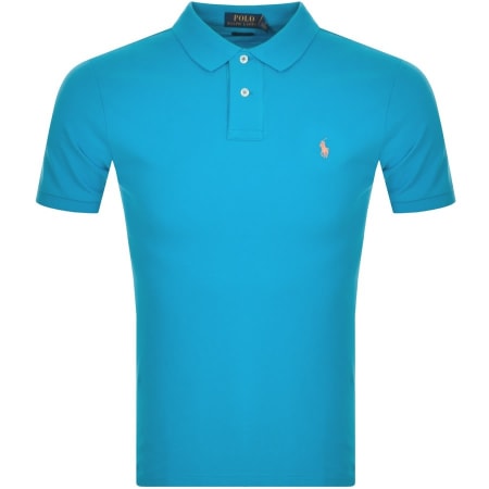Product Image for Ralph Lauren Slim Fit Polo T Shirt Blue