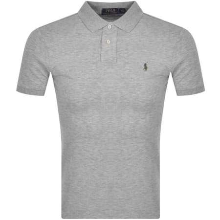 Product Image for Ralph Lauren Slim Fit Polo T Shirt Grey