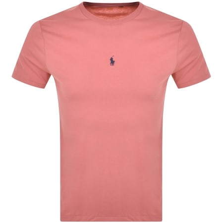 Product Image for Ralph Lauren Crew Neck Logo T Shirt Pink