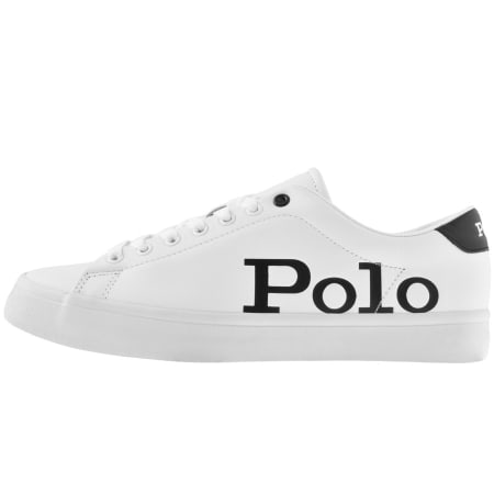 Product Image for Ralph Lauren Longwood Leather Trainers White