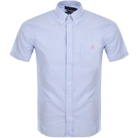Product Image for Ralph Lauren Short Sleeved Stripe Shirt Blue