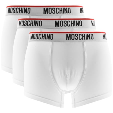 Product Image for Moschino Underwear Triple Pack Boxer Trunks White