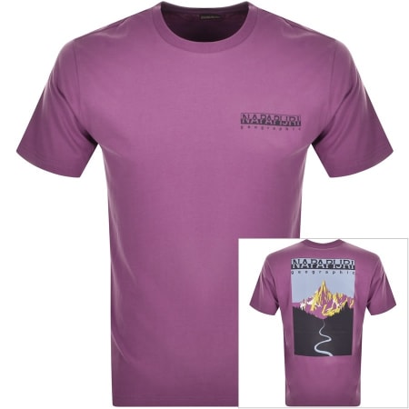 Product Image for Napapijri Quintino Short Sleeve T Shirt Purple