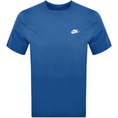 Product Image for Nike Crew Neck Club T Shirt Blue