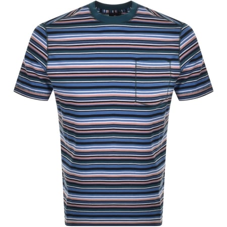 Product Image for PS By Paul Smith Stripe T Shirt Blue