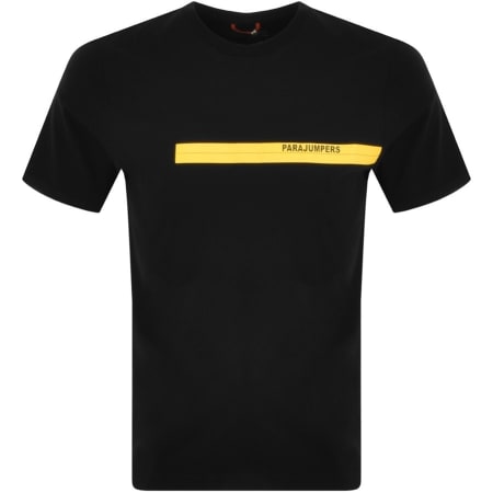 Product Image for Parajumpers Tape Logo T Shirt Black
