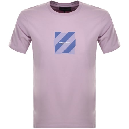 Product Image for Marshall Artist Chevron Box Logo T Shirt Purple