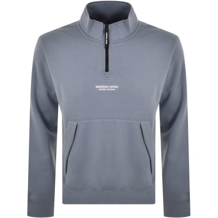 Product Image for Marshall Artist Siren Half Zip Sweatshirt Blue