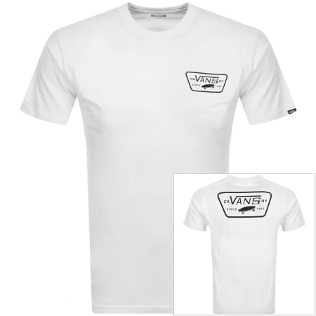 Product Image for Vans Logo Crew Neck T Shirt White
