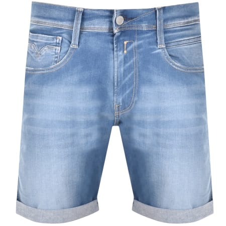 Product Image for Replay New Anbass Hyperflex Denim Shorts Blue